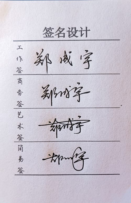 限时低价人工手写签名设计工作商务艺术简易四选一风格一图一视频 8