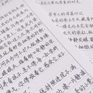 简心柔楷体行楷硬笔手写行楷书法练字硬笔书法字帖